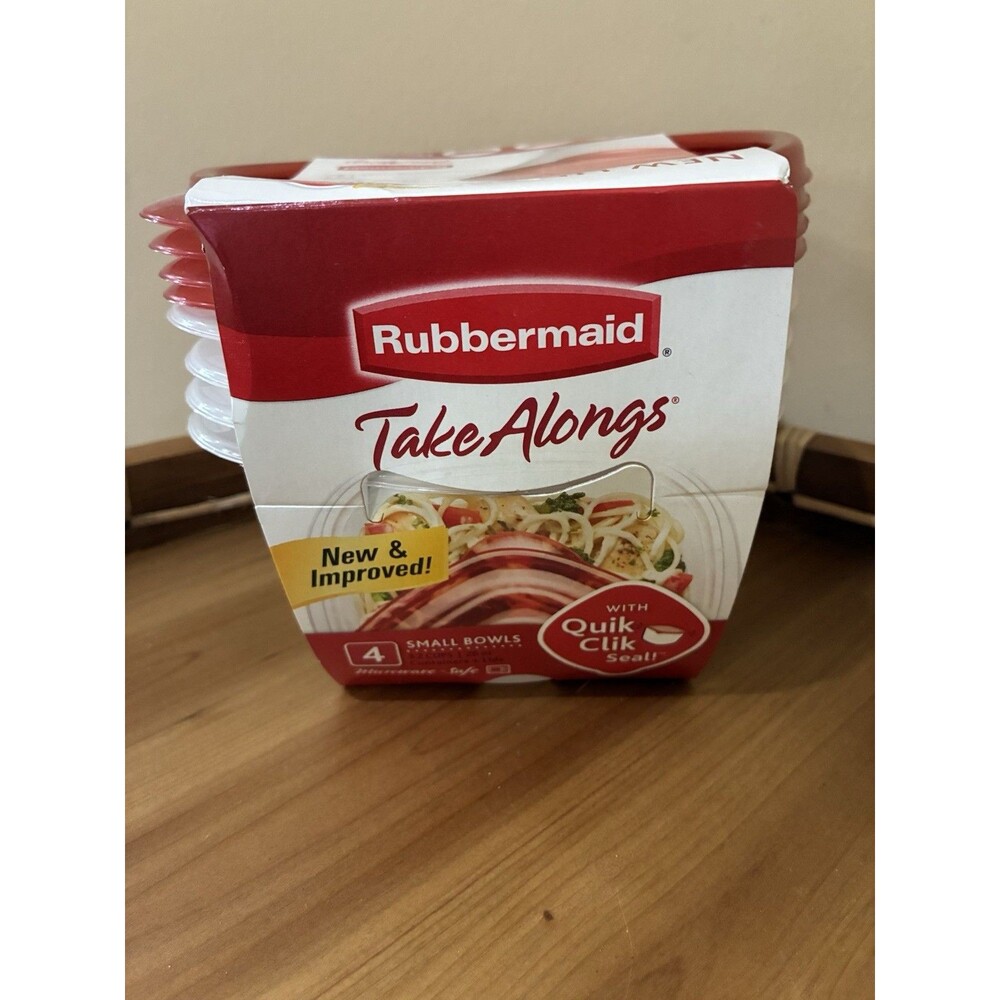 Brand New Rubbermaid Take Alongs Food Storage Containers 3.2 Cups 4 Pack